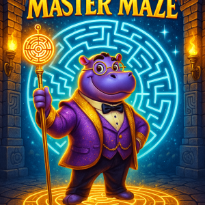 Escape the Maze with Mr. Hippo! 🦛✨ (Maze Master) (Hard)
