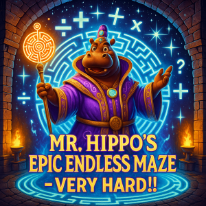 Mr. Hippo’s Epic Endless Maze!  🦛✨ {Verey Hard ! ! !}